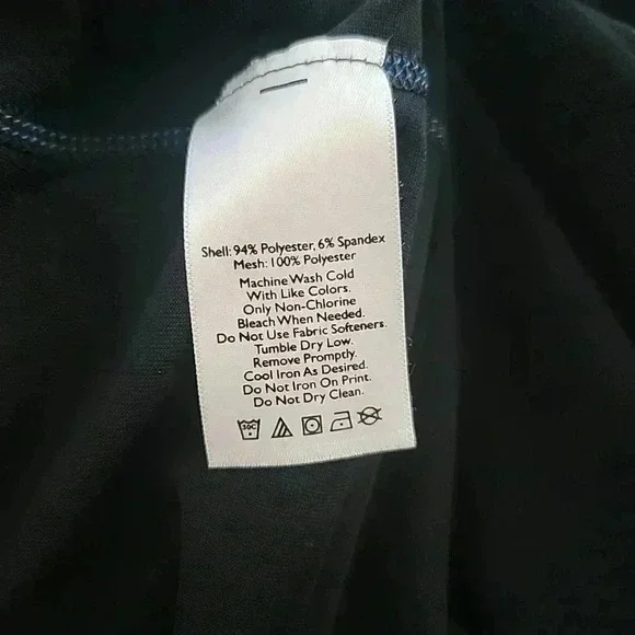 Eddie Bauer Base Layer Freedry Stretch 1/2 Zip Large Black/Blue Outdoors Comfort - Picture 4 of 4